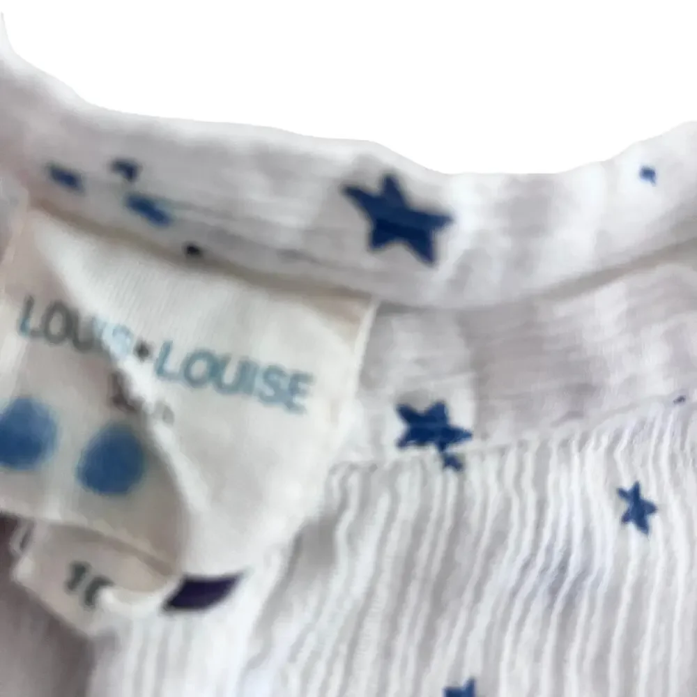 Louis Louise boys muslin star print button shirt size 10